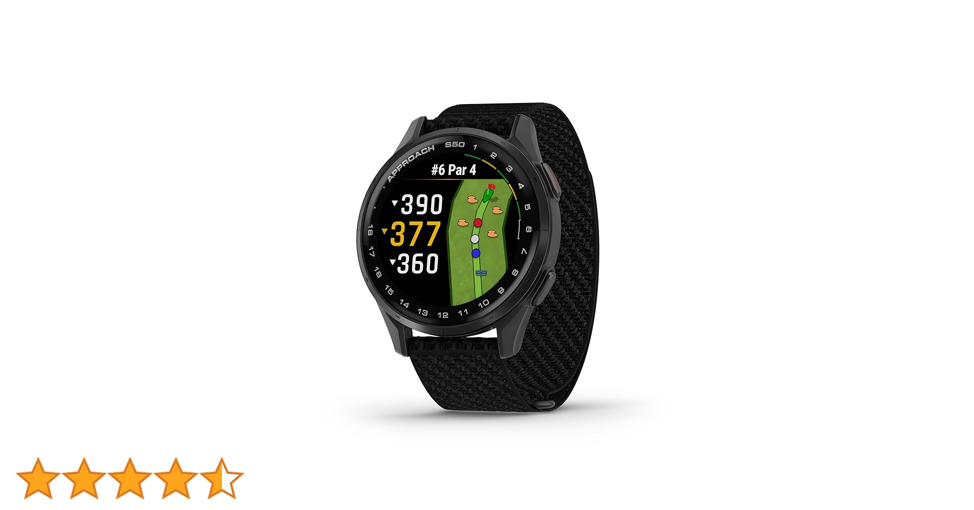 Garmin Approach S50, Advanced Golf GPS Smartwatch, AMOLED Display